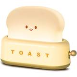 Beige Table Lamps Kid's Room Mascot Cute Toasted LED Bedroom Bedside Table Lamp