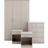 Clothing Storage GFW Panama Light Grey Wardrobe 101x165cm 4pcs
