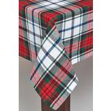 Tablecloths Homescapes Tartan Christmas 137cm Tablecloth Red