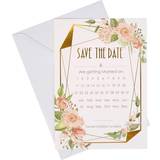 Cards & Invitations Neviti Floral Wedding Save the Date Pack of 10