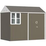 Grey - Plastic Sheds OutSunny 845-331V01GY (Building Area )