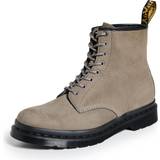 Lace Boots Dr. Martens 1460 Milled Nubuck Wp Grey Boots