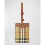 Leather Luggage Burberry Check Luggage Tag