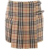 Wool Skirts Burberry Beige Zoe Miniskirt