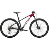 Front - L Mountainbikes Trek Marlin 6 Rage Red to Dnister Black Fade 2022 29" Diamond - Dark Red