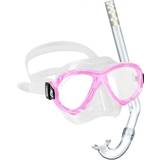 Pink Snorkel Sets Cressi Perla Jr & Minigringo Premium Combo Schnorchelset Junior Unisex Kinder, Mehrfarbig