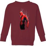 Red Sweatshirts Marvel Spider-man Web Wrap Kids' Sweatshirt Burgundy 11-12 Years Burgundy