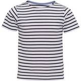 Elastane T-shirts Children's Clothing ASQUITH & FOX 9/11 Years, White/Navy Childrens/Kids Mariniere Coastal Short Sleeve T-Shirt Pack of 2 9-10yrs