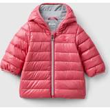 Red Jackets United Colors of Benetton Padded Jacket With Ear Flaps, 12-18, Salmon, Kids