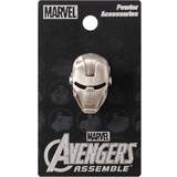 Brooches Ironman Head Pewter Lapel Pin