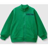 Green Sweatshirts United Colors of Benetton Sweatshirt In Organic With Zip, 12-18, Green, Kids