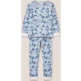 White Stuff Kids' Jungle Jigsaw Printed Pyjama Set, Grey