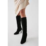 Women High Boots Dorothy Perkins Womens Kristina Knee High Pointed Ruched Boots