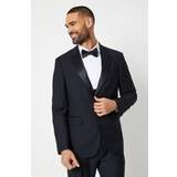 S Suits Burton Tailored Fit Black Tuxedo Suit Jacket 46R