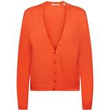 Orange - Women Cardigans Esprit Leichter Cardigan mit Leinen