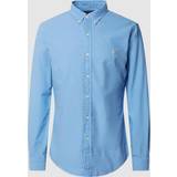 Polo Ralph Lauren Men Shirts Polo Ralph Lauren Long Sleeve Sport Shirt Blue