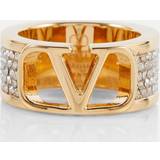 Valentino Rings Valentino VLogo crystal-embellished ring gold