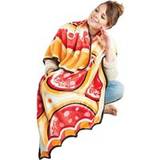 BigMouth Super Soft Large Novelty Pizza Fuzzy Blankets Red