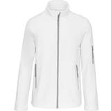 Men - Outdoor Jackets - White Kariban Soft Shell Jacket White