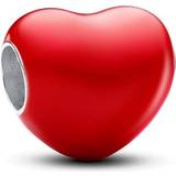 Pandora Colour Changing Hidden Message Heart Charm - Silver/Red/Pink