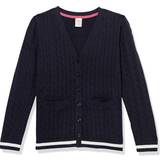 Cotton Cardigans Gymboree Girls Cable Knit Long Cardigan Uniform in Blue 100% Combed Cotton
