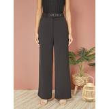 Trousers & Shorts Yumi Straight Leg Crepe Belted Trousers