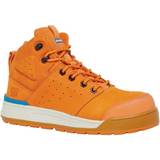 Orange Work Shoes 3056 PR Side Zip Safety Boot Orange