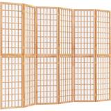 VidaXL Room Dividers on sale vidaXL brown, 240 Folding 6-Panel Japanese Style Room Divider