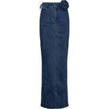 Skirts on sale ROTATE Birger Christensen Stretchy Maxi Skirt in Blue. 32, 34, 36, 40