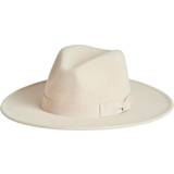 Vila Accessories Vila fedora hat in cream-WhiteM-L