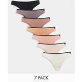 Knickers Gilly Hicks pack thongs in neutral tones-MultiXXS