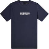 Napapijri Men T-shirts Napapijri Box chest print t-shirt in navyXS