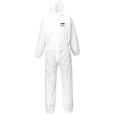 4XL Overalls Portwest BizTex SMS Coverall Type 5/6 White Pack of 50