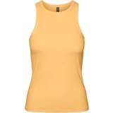 Linen T-shirts & Tank Tops Pieces Ruka Top Yellow