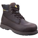 Brown Work Shoes Amblers AS170 Lightweight Safety Work Boots Brown