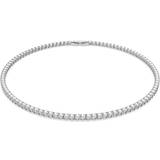 Swarovski Tennis Deluxe Necklace - Silver/Transparent