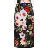 3XL Skirts Dolce & Gabbana Dolce&Gabbana Rose Garden charmeuse midi skirt multicoloured