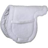 White Saddle Pads Tough1 Youth Fleece with Quilt Bottom Pad White