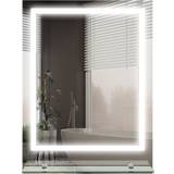 Bathroom Mirrors on sale kleankin Dimmable LED Bathroom Mirror with Shelf, Touch
