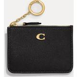Wallets & Key Holders Coach Mini Pebbled Crossgrain Leather ID Wallet - Black