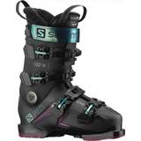 Salomon S/PRO 100 GW Women's Ski Boots 2023 - Black/Burgandy /Shift Green/Blue