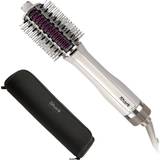 Round Brushes Hair Brushes Shark SmoothStyle Heated Brush & Smoothing Comb with Storage Bag Set