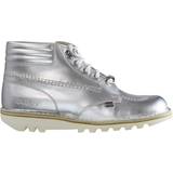 Kickers Ankle Boots Kickers Throwback Ankle Womens Silver Boots Leather