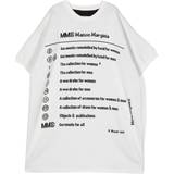 Spandex Dresses MM6 Maison Margiela Kids Off-White Numbers T-Shirt M6100 White 8Y
