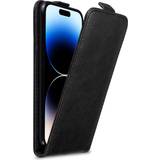Apple iPhone 14 Pro Wallet Cases Cadorabo NIGHT BLACK Flip Case for Apple iPhone 14 PRO Cover Book Wallet Protection PU Leather Magnetic Closure Etui Black