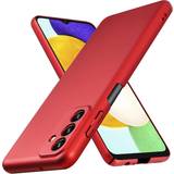 Metal Cases Cadorabo METAL RED Case for Samsung Galaxy A13 5G Cover Matt Protection Hard Case Shockproof hard case in metal look Red