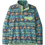 Patagonia Roll Neck Jumpers Clothing Patagonia Men's Lightweight Synchilla Snap-T Fleece Pullover - High Hopes Geo/Salamander Green