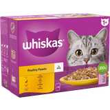 Whiskas Cats Pets Whiskas Poultry Feasts in Jelly 1+ Adult Wet Cat Food Pouches
