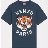 Cotton - Unisex T-shirts Kenzo Lucky Tiger' Oversized Genderless T-shirt Dark Blue Unisex