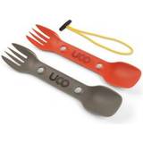UCO Utility Spork 2 Pack Red Grey Camping Accessories Multi
